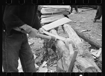 £9.80 • Buy Splitting Shingles,Froe,Maul,Coalins Project,Farm,Kentucky,KY,FSA,1936,Mydans,12