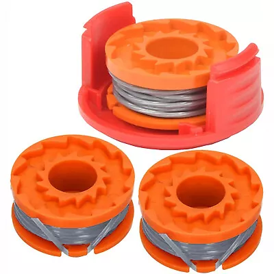 Spool Cover & Line For QUALCAST CLGT1825D CGT25 Grass Trimmer Strimmer 3 Spools • £21.94