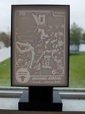 1984 Star Michael Jordan Rookie Rc Bulls Lithophane With Stand Artwork • $15