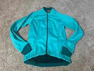 Mavic Turquoise Teal Blue Cycling Wind Performance Jacket Women’s Size Med • $18