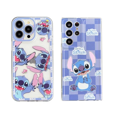 For IPhone Samsung OPPO Xiaomi Cute Cartoon Stitch Soft Shockproof Case Cover • $4.39