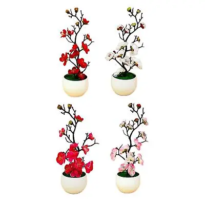 £7.30 • Buy Artificial Flowers In Vase Fake Plant Potted Arrangement Simulation Flower With