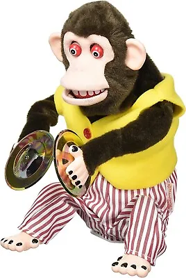 YAMANI Toy Story Musical Jolly Chimp Monkey Naughtiness Cymbals Brown JP Import • $138.91