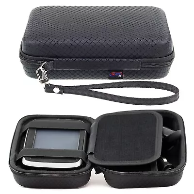 Black Hard Carry Case For TomTom Go Camper Sat Nav With Accessory Storage • £8.99