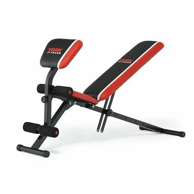 York Warrior 2 In 1 Adjustable Dumbbell And Ab Weight Bench With Preacher Curl • £84.99