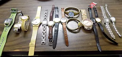 $0.99 • Buy Ladies Watches (15) Anne Klein Diamond, Relic, Guess, Seiko,Timex, Everyday-Eleg