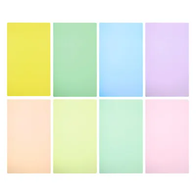 8pcs A4 Size Correction Lighting Gel Filter Film Sheet Colored Overlay 8 Colors • £15.39