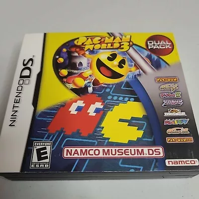 Pac-Man World 3 Namco Museum Dual Pack Nintendo DS CIB Authentic Rare Pacman • $360