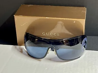 Vintage Gucci Sunglasses Archive Mask Shield Wraparound Designer GG 2799 • $180