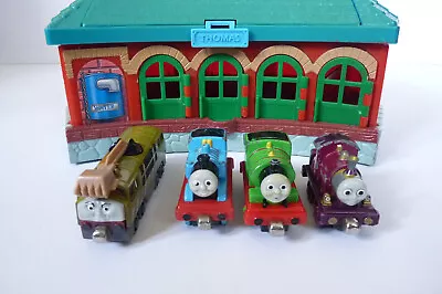 Tidmouth Sheds + 4 Engines. Take N Play Thomas & Friends. Learning Curve P+P DIS • £14