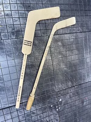 2 Vintage Phil & Tony ESPOSITO's MINI-HOCKEY STICKS 1970s NHL Black Hawks Bruins • $24.99