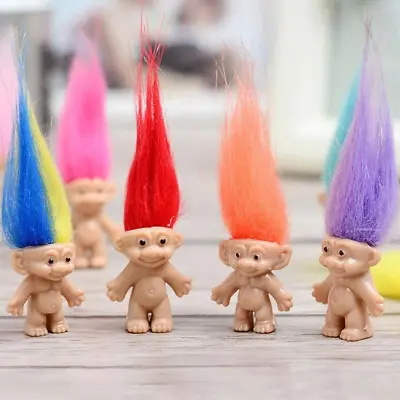 Troll Dolls 5pcs LOT Trolls Mini Doll Figure Colorful Hair Family Sets Kids Toys • $8.90