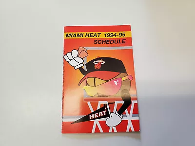 RS20 Miami Heat 1994/95 NBA Basketball Pocket Schedule - Bud Light • $2.39