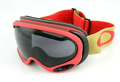 OAKLEY A FRAME 2.0 SNOW Copper Red Dark Grey Ski Goggle Sunglasses OO 7044 12 • $160.82