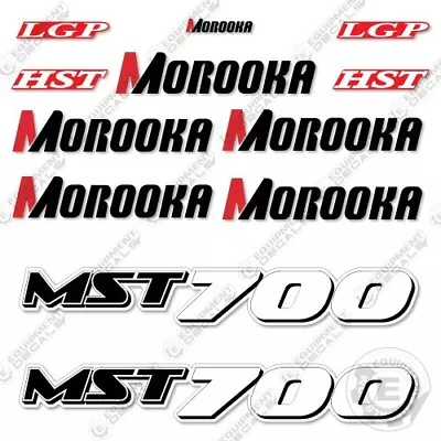 Fits Morooka MST700 Decal Kit Rubber Track Carrier - 7 YEAR OUTDOOR 3M VINYL! • $124.95