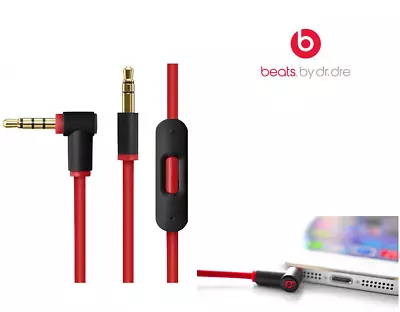 2 X Beats By Dr.Dre Control Talk Cable 2.0 For Studio Mixr Solo Pro HD Xx • $19.99