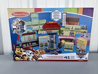 Melissa & Doug PAW Patrol Jumbo Cardboard Blocks NEW 41 Pieces • $19.99