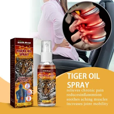 £3.77 • Buy 30ml Tiger Oil Spray Muscle Joint Spine Lumbar Pain Relief Essence Liquid