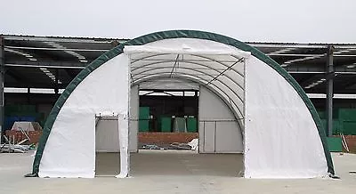 New 30x40x15 Canvas Fabric Storage Building Shelter Shop Metal Frame W/ Warranty • $3495