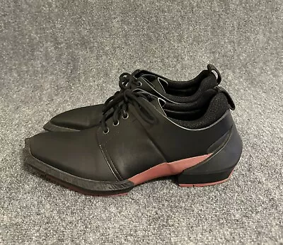 John Fluevog Omni Manifold Witness Black Leather Lace Up Sneakers Comfort Casual • $149.99