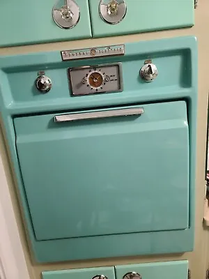 General Electric Wall Oven * GE Vintage * Working Condition Green Color 32×26 • $98989.89