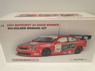 $560 • Buy Biante 1:18 Holden Monaro 427 BROCK 2003 Bathurst 24 Hour Winner Signed COA