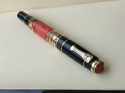 Marlen Cheope Limited Edition Fountain Pen | Paste Coral Celluloid 18K GoldNib • $699