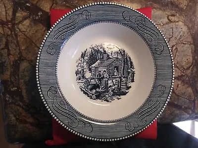 Currier & Ives Vintage 9” Ironstone Serving Bowl  Maple Sugaring  By Royal China • $12