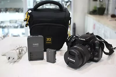 Canon EOS 400D DSLR Black With EF-S 18-55mm Lens • $179