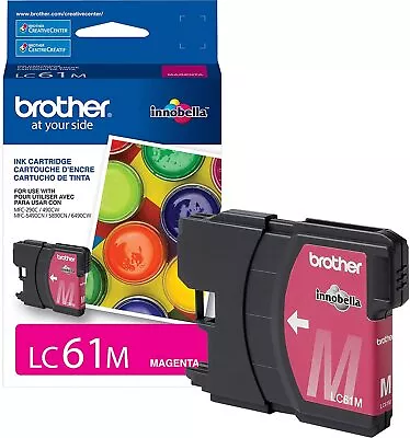 GENUINE Brother LC61 Magenta Ink Cartridge For MFC-290C MFC-490CW  MFC-5490CN • $5.99