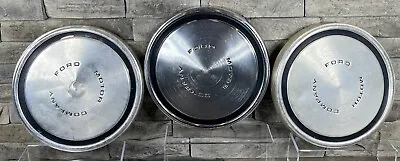 Lot Of 3 OEM FORD MOTOR COMPANY 10.5  Hubcaps ~ 10 1/2  ~ Dog Dish 1968-1973 VTG • $49.99