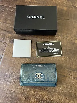 Authentic CHANEL Camellia Patent Leather Key Case  • $105