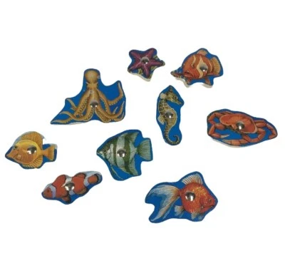 £9.03 • Buy Magnetic Fishing Game Melissa & Doug Wooden Fish Pieces Only- No Puzzle Or Rod