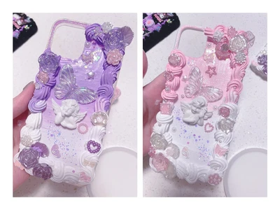 $45 • Buy Elegan Style Decoden Phone Case Handmade Diy