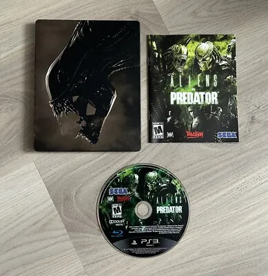 Aliens Vs. Predator Hunter Edition Steelbook (Sony PlayStation 3 2010) PS3 CIB • $44.99