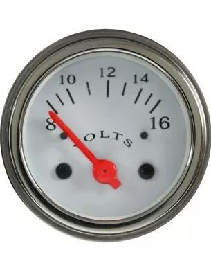 Veethree 227069 Volt Gauge 2 1/16  White (gauge Only) • $26.95