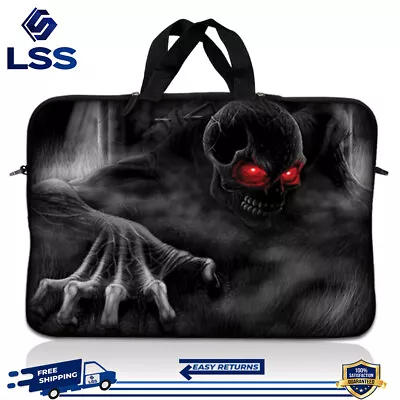 Laptop Sleeve 15.6 Neoprene Bag Case 15 15.4 15.6 Acer DELL HP Macbook Skull • $16.95