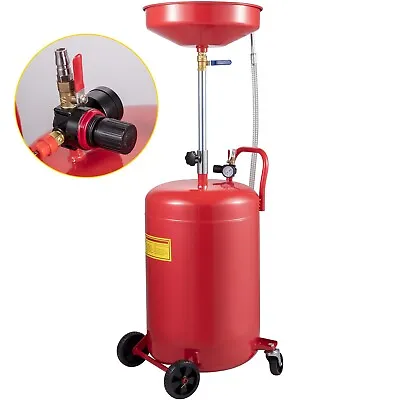 VEVOR Waste Oil Drain Tank Portable Oil Drain 20 Gallon Air Operate + Air Valve • $98.99