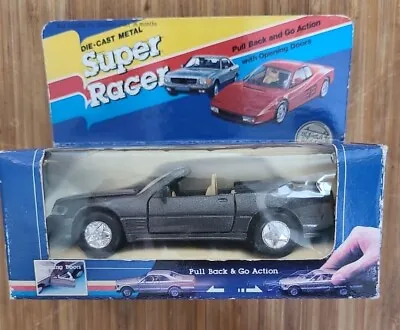 🏪 Die Cast Metal Super Racer Mercedes Benz Pull Back & Go Opening Toy Car • £6.11