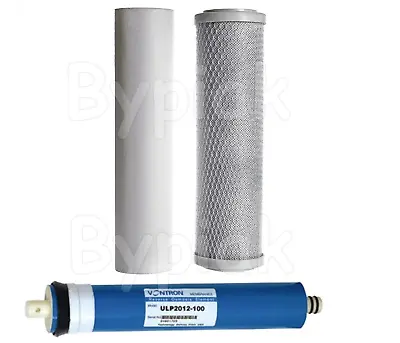 3 Stage Reverse Osmosis RO Unit Complete Filters Replacement & 150GPD Membrane • £36.90