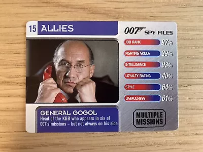 007 Spy Files Cards 2002 Allies #15 General Gogol • £0.99