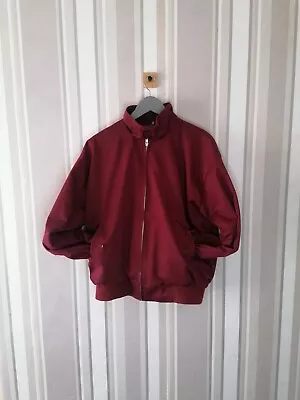 £20.95 • Buy Relco Harringtons Mens Bomber Jacket Maroon Burgundy Size XL (fits Like Large) 