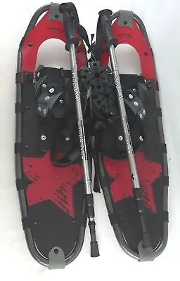 Thunder Bay Outdoor Snowshoes 28 X8  Red With Poles Bag • $24.99