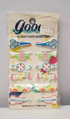 Vintage Goody Snap Tight Barrettes 1989 Rare 12 Pack  Designs Instruments #5509 • $29.99