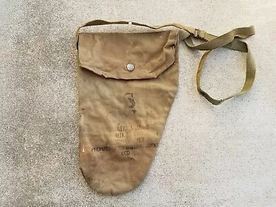 WWII US Army Chemical Corps M1A2 Non-Combatant Gas Mask Carry Bag  • $10