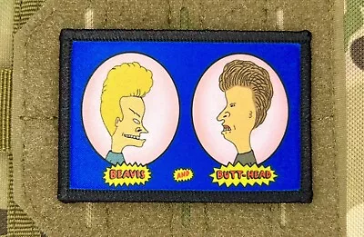 Beavis And Butthead Morale Patch / Military Badge Tactical Hook & Loop 290 • $8.99