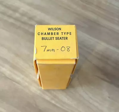 LE Wilson Inc Chamber Type Bullet Seater Die 7MM-08 RD-49 • $49