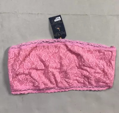 £10 • Buy Jack Wills Lacey Pink Bandeau Top Bralet Bralette Bra Size 12 Stretchy New