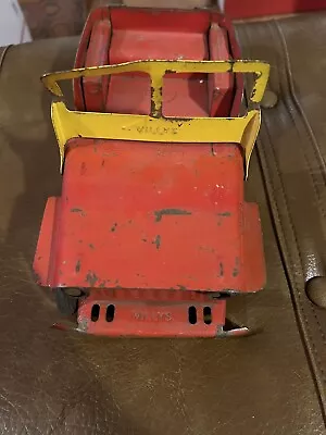 Vintage Marx Pressed Steel Willys Jeep - Sold As Is Parts Or Repair • $28