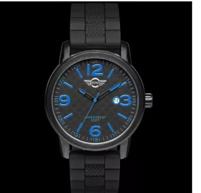 MINI Tourneau Mens Watch With Daytona Blue Accents • $99.95